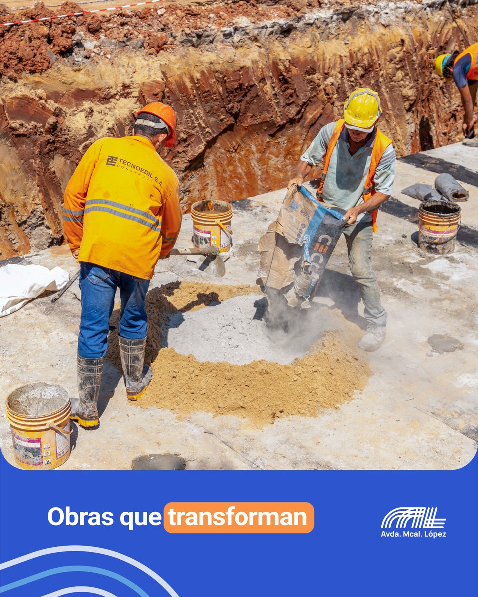 mariscalopezpy's tweet image. Con tecnología de última generación, estamos mejorando el sistema de drenaje de la avenida.