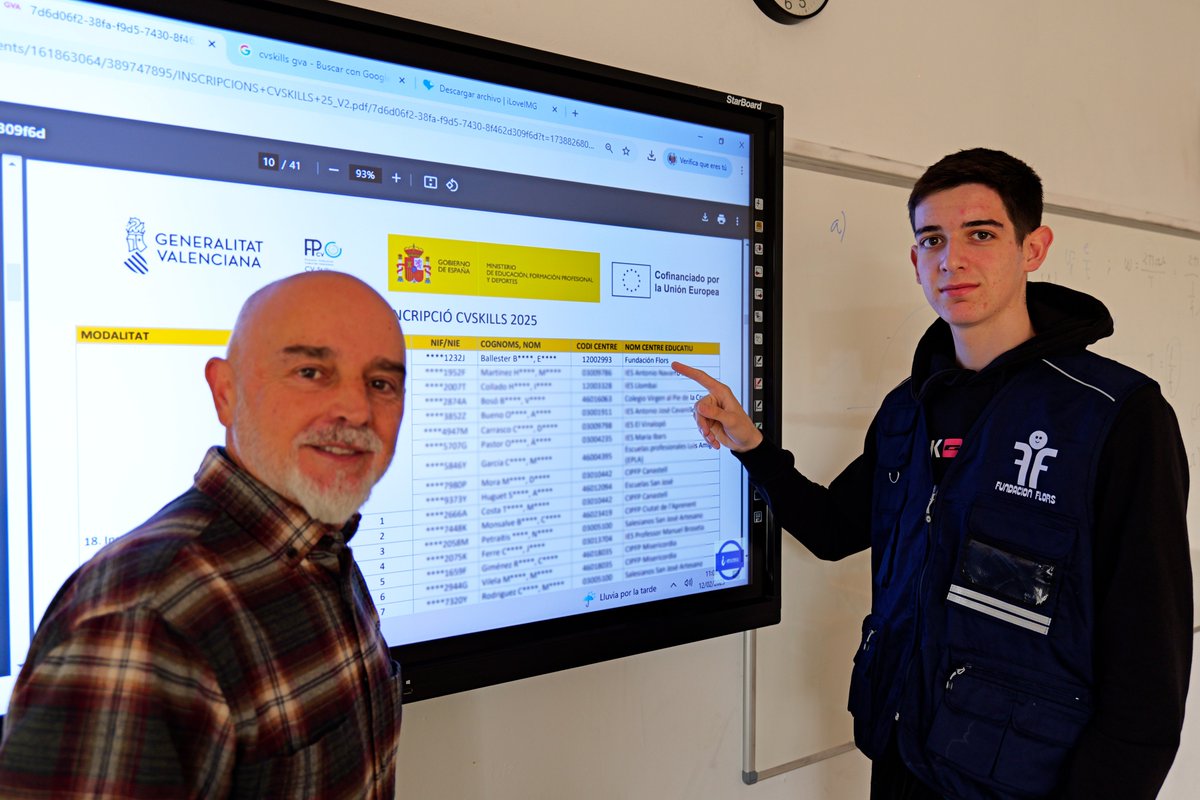 Fund_Flors's tweet image. Nuestro alumno de 2º del Ciclo #IAE, Érik Ballester, puede convertirse en el representante de la Comunitat Valenciana en #SpainSkills en la especialidad de Instalaciones Eléctricas. Érik participa en el concurso #CVSkills2025 de la @GVAeducacio 
#FundaciónFlors
#CalidadEducativa
