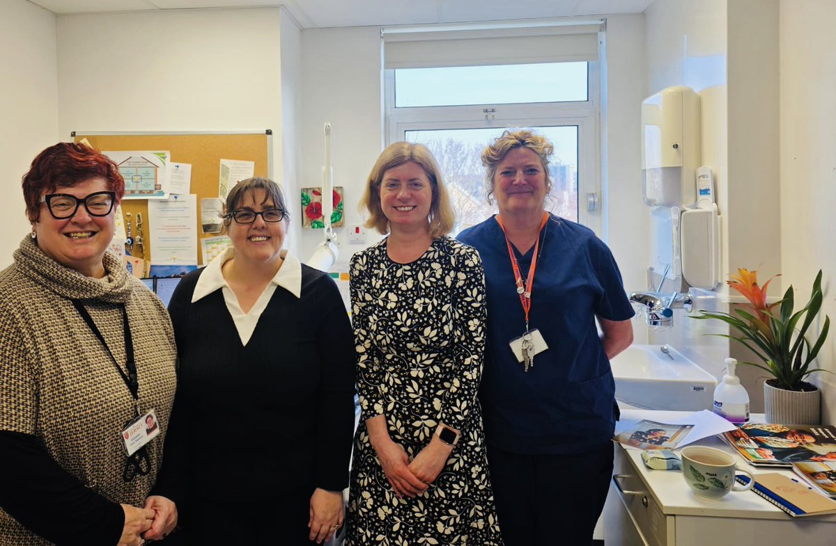 Lyndsay Feltham came up to the oncology ward today, she got to see the work we do and all the ways <a href="/FojoJersey/">FOJO</a> are helping cancer patients. <a href="/GovJsyHCJ/">Jersey Gov Health & Care Jersey (HCJ)</a> <a href="/GovJersey/">Government of Jersey</a> <a href="/ElizabetdosSan3/">Elizabet dos Santos</a>