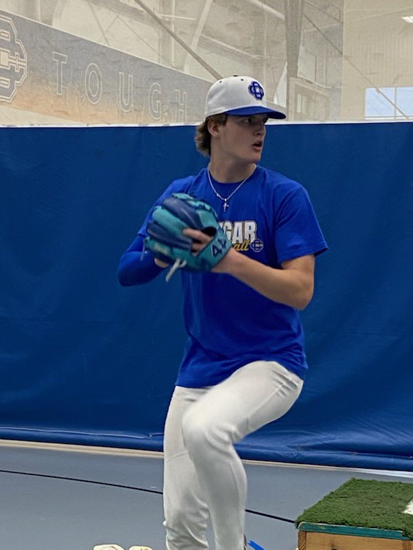 GRCC_CougarsBB's tweet photo. The weather might be cold outside, but the CC pitching is bringing the heat inside. https://t.co/pJwLQJCTxV