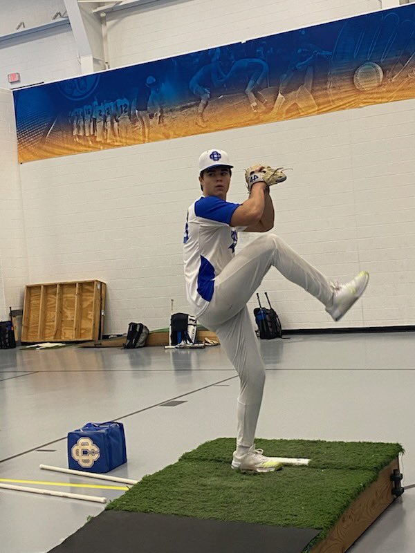 GRCC_CougarsBB's tweet photo. The weather might be cold outside, but the CC pitching is bringing the heat inside. https://t.co/pJwLQJCTxV