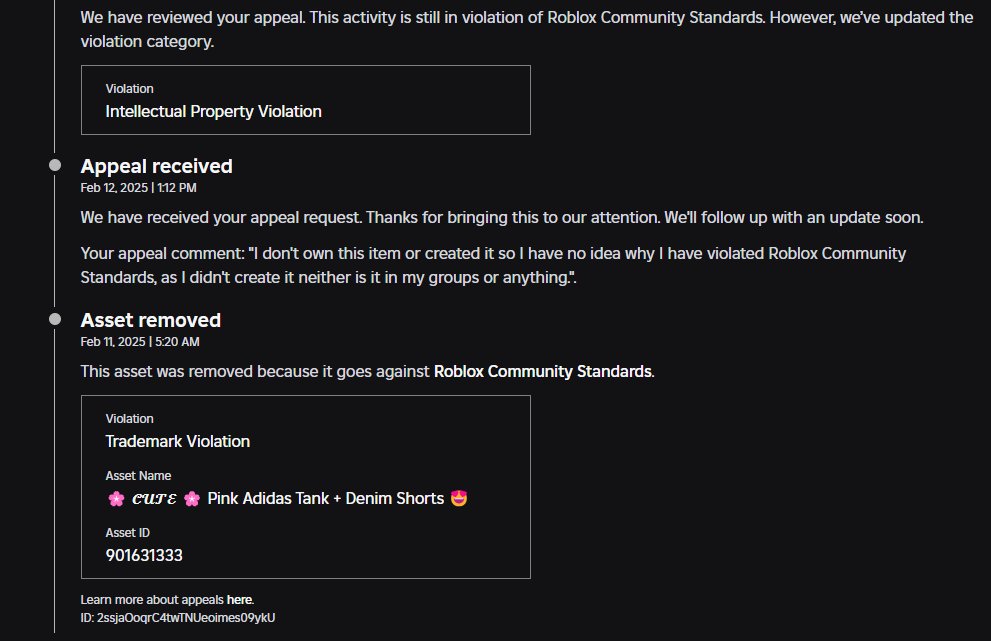 FoxTroll (@foxkaseys) on Twitter photo I got moderated for nothing never created this item or anything I feel like I'm gong to be terminated for doing nothing on Roblox! Help <a href="/SharkBloxYT/">SharkBlox🦈</a> <a href="/KreekCraft/">KreekCraft</a> I got moderated for nothing never created this item or anything I feel like I'm gong to be terminated for doing nothing on Roblox! Help <a href="/SharkBloxYT/">SharkBlox🦈</a> <a href="/KreekCraft/">KreekCraft</a>