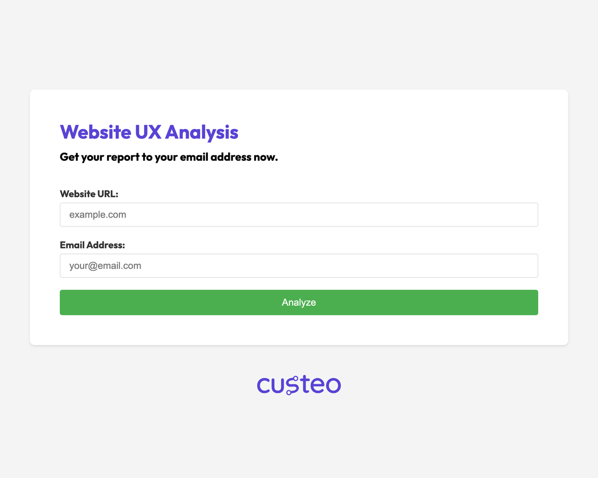 hakancamoglu's tweet image. Yeni projemiz &quot;UX Analysis Report&quot; yayında!

Web sitenizin kullanıcı deneyimi (UX) puanını merak mı ediyorsunuz?
&quot;UX Analysis Report&quot; ile artık çok kolay! Siz de hemen sitenizi test edin.

uxanalysisreport.com

#UX #WebsiteAnalysis #UserExperience #UXDesign