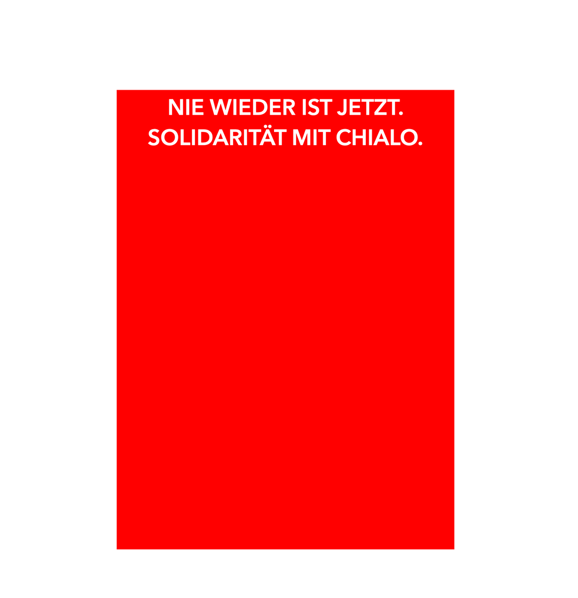 Gegen Vorurteile und Rassismus in der SPD.  Rote Karte für Rassisten. #Chialo #Scholz