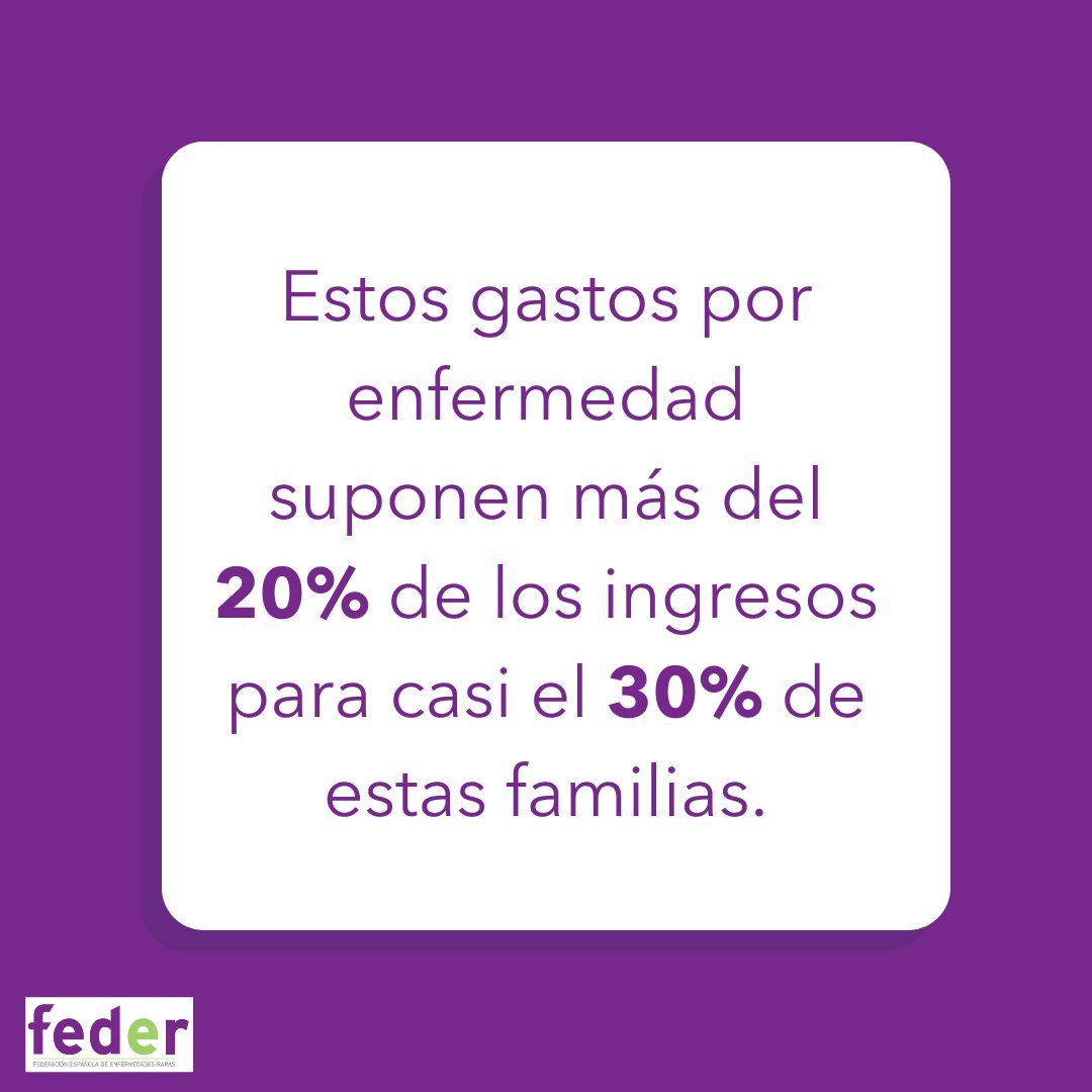 📢 ¿Sabías que el impacto económico de una enfermedad poco frecuente puede ser abrumador para muchas familias? 💰

Es clave que este tema esté en la agenda de las autoridades.

💬 ¿Qué propuestas ayudarían a equilibrar estos gastos?👇