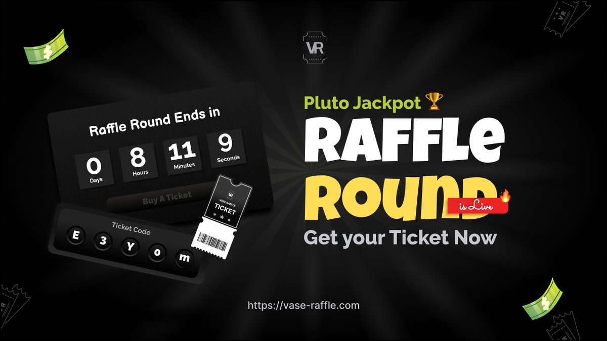 PLUTO JACKPOT 🏆 RAFFLE ROUND IS LIVE! 🎟️

💰 Got $1 USDT (BSC)? That’s all you need to stand a chance to WIN BIG in this exciting round! 🚀

🔗 Play Now: vase-raffle.com

⏳ Don’t wait, join the fun before the round closes!
Your chance to win is just a click away.