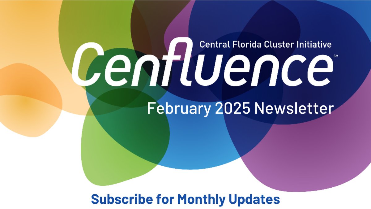 Want to know about what Cenfluence was up to this month? Check out our newsletter and be sure to subscribe for future updates.

✨Read here: mailchi.mp/floridahightec…

#clusters #innovation #collaboration #news #CentralFlorida