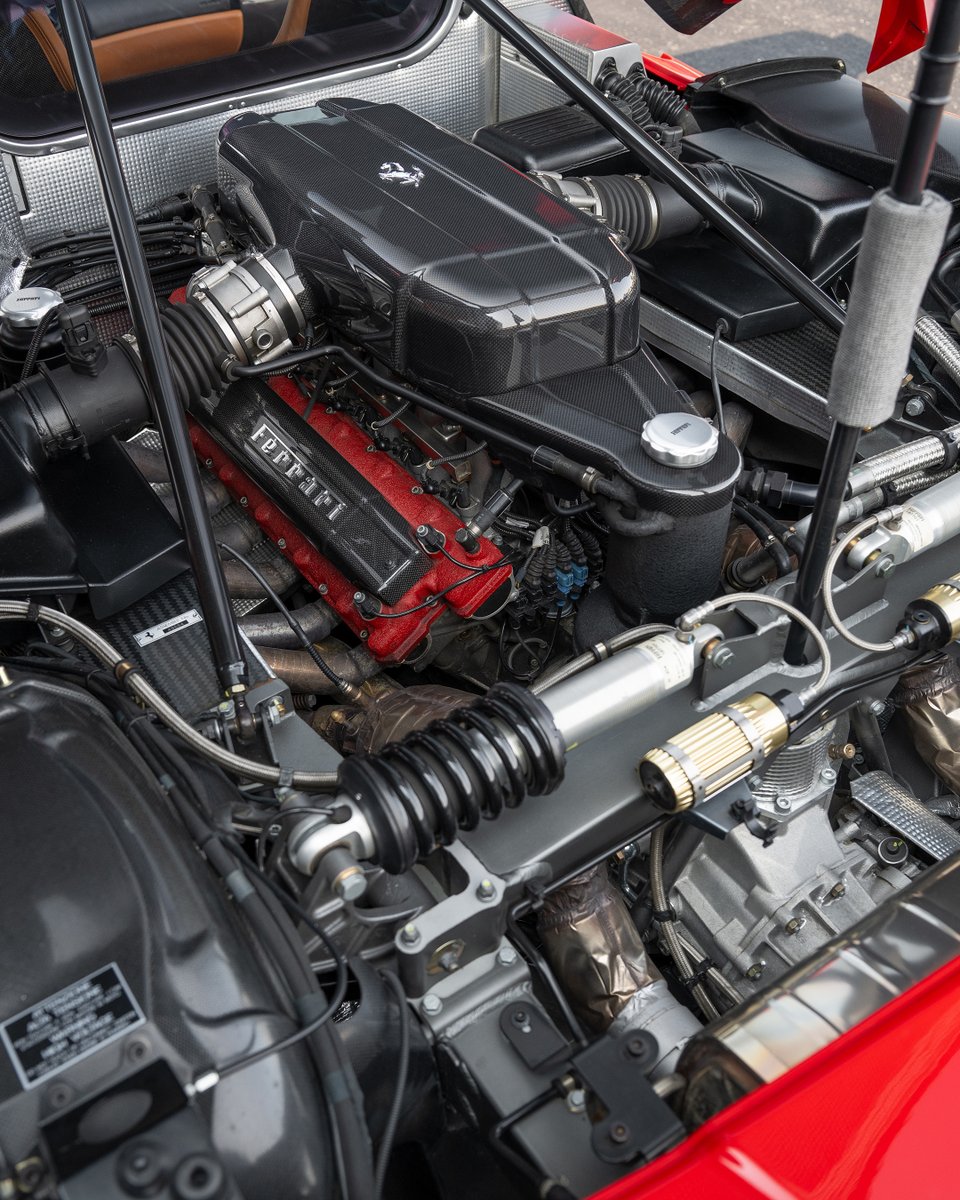 This 2003 Ferrari Enzo, chassis 132333, is a remarkably well-preserved, low-mileage example of Maranello’s millennial hypercar, displaying just 1,049 miles from new.  bit.ly/3Qbrl1Q