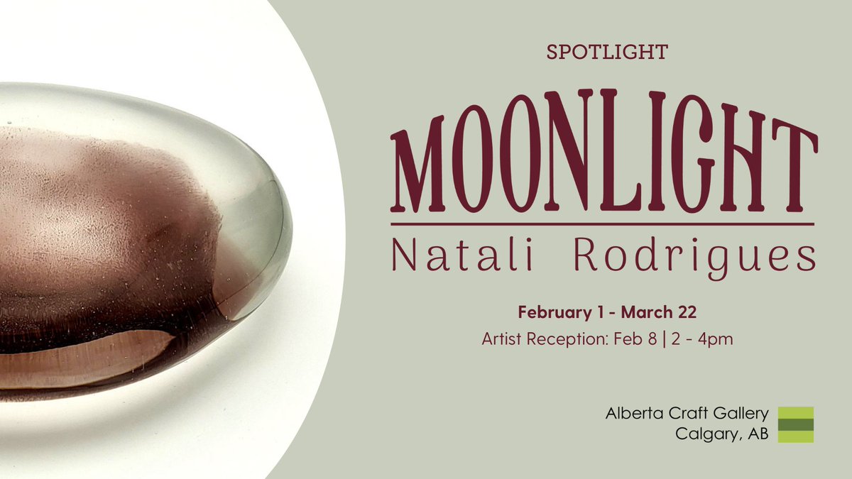 🌙 Moonlight with Natali Rodrigues (BFA '99, Glass; Associate Professor, Glass) invites you to explore change through the lens of mitosis — both as metaphor and method. 

📅 Now – Mar. 22, 2025
📍 Alberta Craft Calgary Gallery

auarts.ca/exhibition/moo…