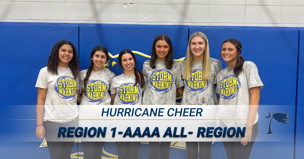 📣Hurricane Competition  Cheer - All Region 
Jaycee Mosley 
Ava Hawkins 
Rachel Palassis 
Ella Loftin 
Allison Whysong 
Izzy Hogg 

💙💛A special thanks to Head Coach Kristee Brady for all that you have done for our program!