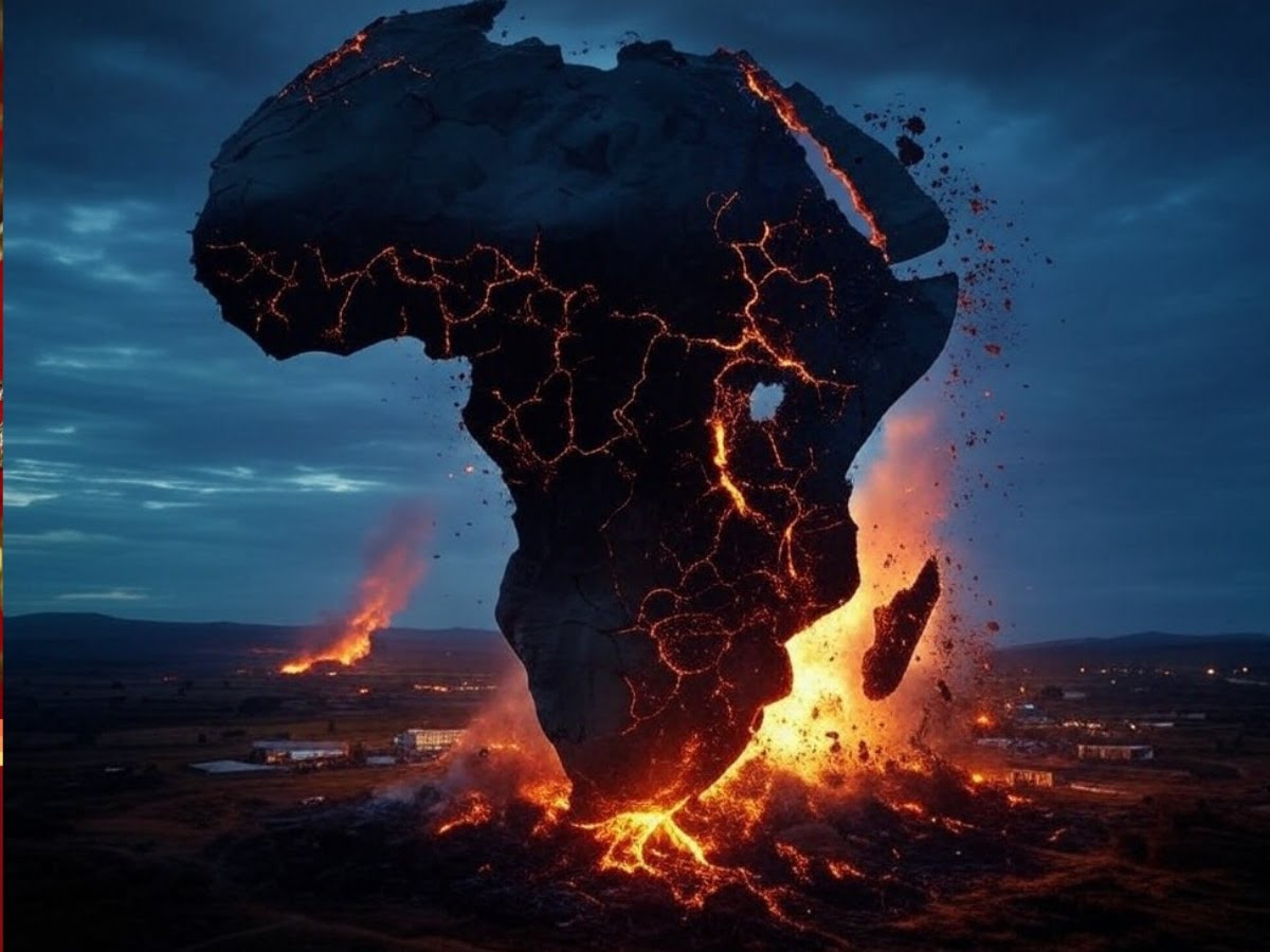 GreaterKanpur's tweet image. 1/6 🚨 धरती के नीचे बढ़ती टेक्टोनिक फोर्स के कारण अफ्रीका महाद्वीप टूटने की प्रक्रिया तेज हो गई है। वैज्ञानिकों का मानना है कि यह प्रक्रिया अगले 10 लाख सालों में पूरी हो जाएगी। 🌍⚡️ 

#TectonicShift #Africa