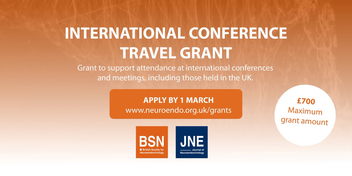 Found an interesting conference abroad you’d love to attend but aren’t sure how to finance?

Get up to £700 towards your travel costs with our international conference travel grant.

Deadline: 1 March 2025
More information: neuroendo.org.uk/grants