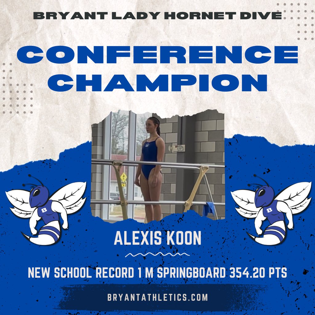 Congratulations Alexis Koon on winning the 6A Central Conference Dive Championship.  Alexis set a new school record by scoring 354.20 pts on 1 m springboard.
