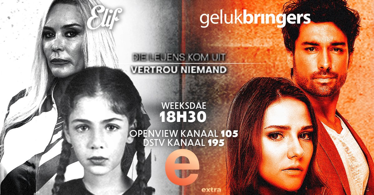GEBORG: Vertrou niemand! Die nuwe Gelukbringers bring vir kykers opwindende, naelbyter-storielyne wanneer Elif klaarmaak. Lees meer: netwerk24.com/netwerk24/Kuie…
#eExtra #Gelukbringers #Kuiertyd #Elif