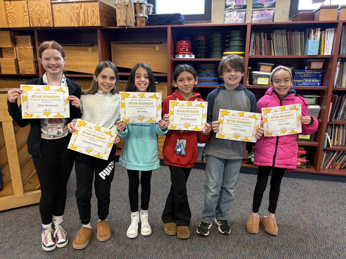 Congratulations to the 2nd Quarter Star Students from Ms. Fu Orchestra Class! They are very responsible - never miss their practice log and instrument for the entire 2nd Quarter! <a href="/mjbechstein/">Michel</a> <a href="/KaraffaAlyssa/">Alyssa Karaffa</a> <a href="/Zeb_Kellough/">Zeb Kellough</a>