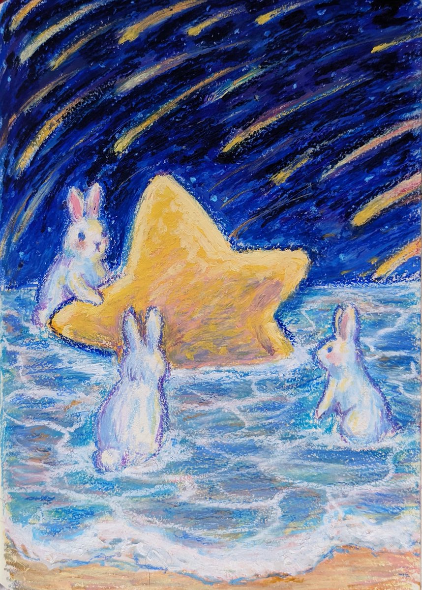 #oilpastel remake of a piece originally made by Illufinch my beloved