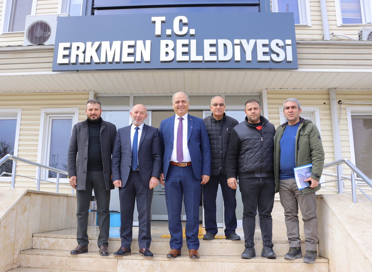 Erkmen Belediye Başkanımız Yücel ŞAHİN’i, Merkez İlçe Başkan Yardımcımız Ahmet TAŞ ve Kadir Can ile birlikte ziyaret ettik. Ziyaretimizde, beldemiz için yapılacak projeler hakkında verimli istişarelerde bulunduk. Sayın Başkanımıza misafirperverliği için teşekkür ederiz.