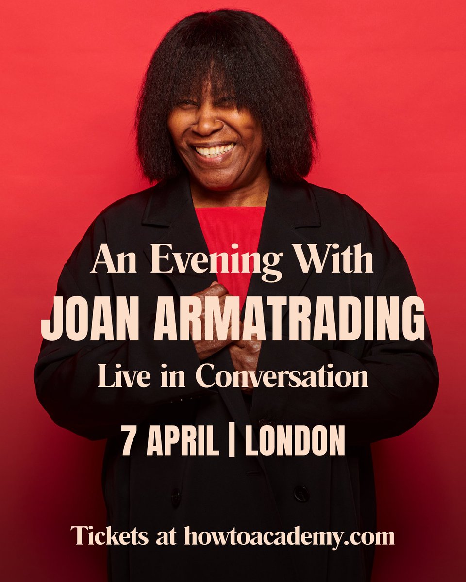 Joan Armatrading (@armatradingjoan) on Twitter photo There are only a limited number of tickets left for my Live in Conversation event at London's <a href="/cadoganhall/">Cadogan Hall</a> on Monday, 7th April.
Don't miss out—grab yours now before they're gone: tinyurl.com/vxhv7cav There are only a limited number of tickets left for my Live in Conversation event at London's <a href="/cadoganhall/">Cadogan Hall</a> on Monday, 7th April.
Don't miss out—grab yours now before they're gone: tinyurl.com/vxhv7cav