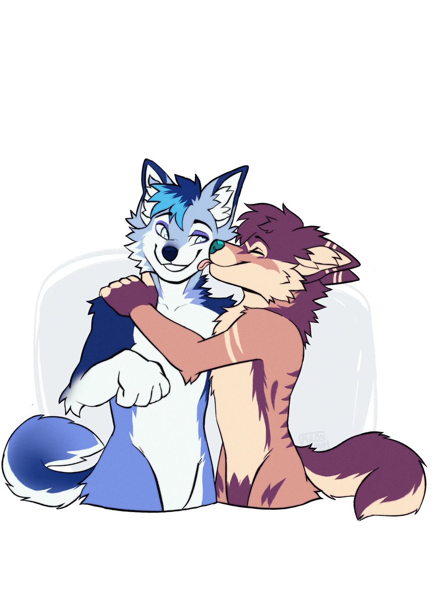 Cute art with my boyfriend by @milqypup