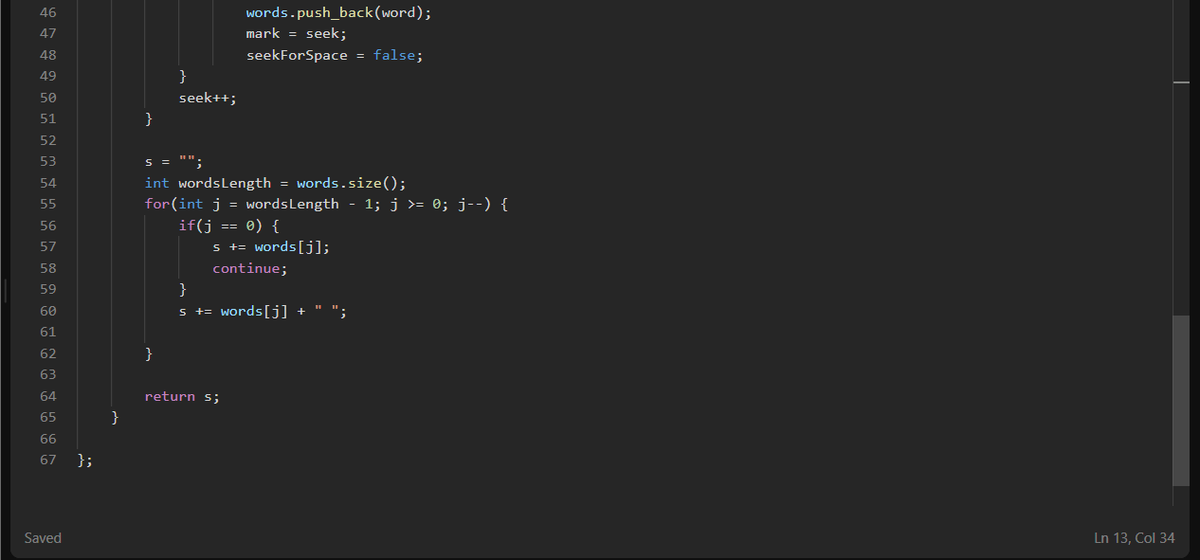 TaylorOkis's tweet image. Leetcode session for today
&quot;Reverse the words in a string&quot;

#leetcode75 #ilovecoding #cpp