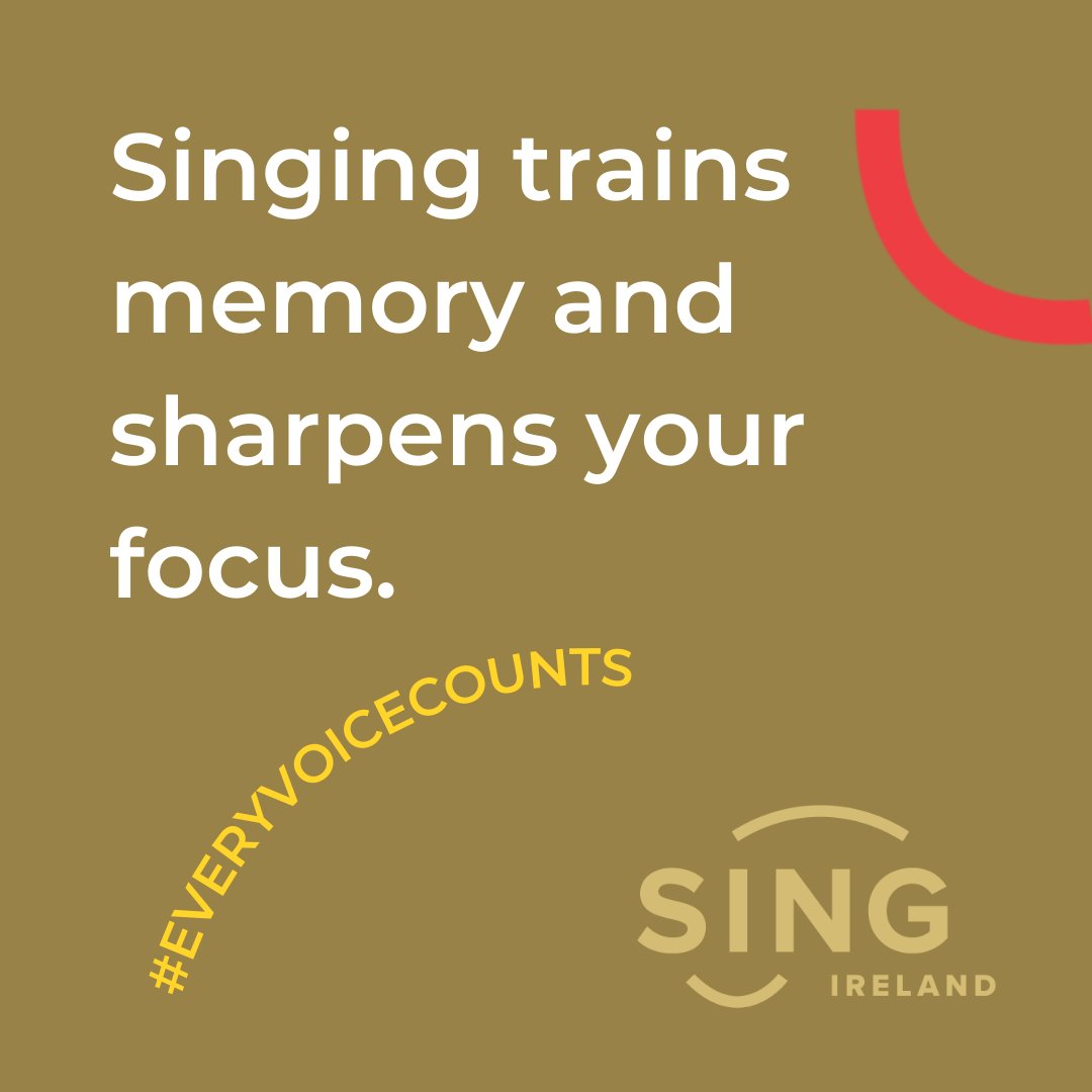 DAY 3 of National Singing Week! ✨🎶
Another one of the many benefits of Singing 👉 It trains memory and sharpens focus! 💛🎶
📍 Want to find an event near you and get involved? 👉 eu1.hubs.ly/H0gFcPp0
#NSW2025 #EveryVoiceCounts #SingIreland #RaiseYourVoice