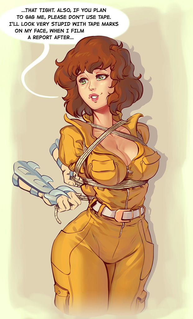 persaneart's tweet photo. April O'Neil is always prepared to face bad guys (TMNT '87) https://t.co/SQW75tCwPZ