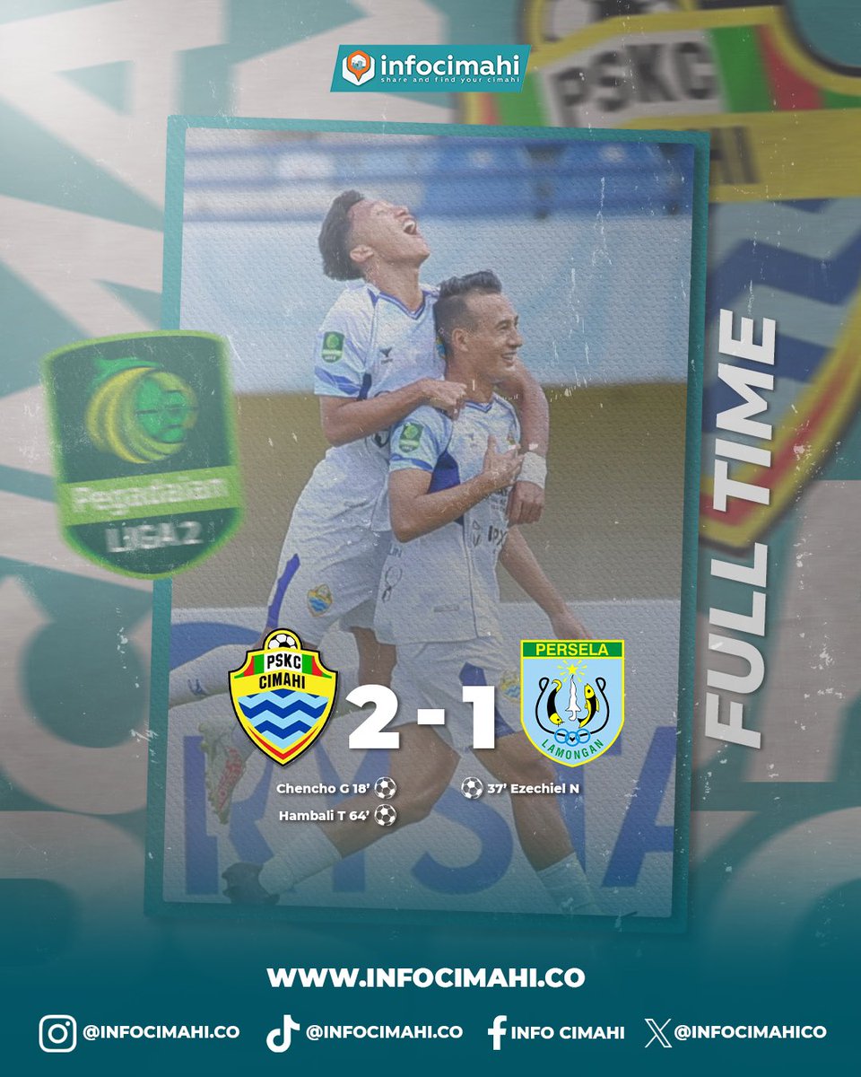 infocimahico's tweet photo. PSKC Cimahi tampil luar biasa dalam pertandingan melawan Persela Lamongan dengan skor akhir 2-1 di Stadion Si Jalak Harupat pada Rabu (12/2/2025).
Mantap! semangat terus PSKC ku 💚🔥
#infocimahi #kotacimahi #cimahi #bandung #jawabarat #cimtizen #pskc #sjh #pskccimahi #klasemen https://t.co/MCcNLNbLjY