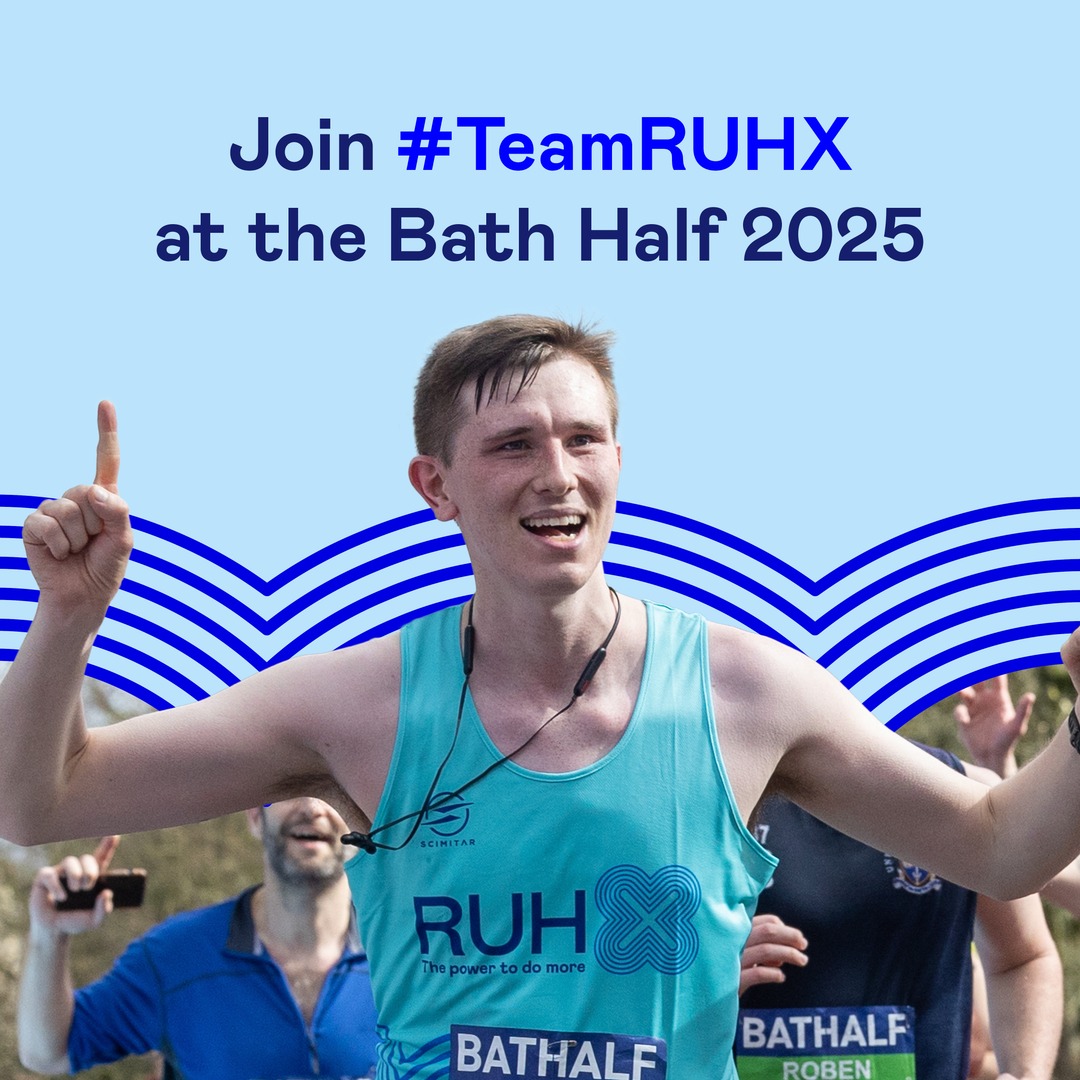 RUHX Charity (@ruhxcharity) on Twitter photo We have ONE space to join #TeamRUHX at the <a href="/bathhalf/">Bath Half Marathon</a> 2025!
Could you help us go the extra mile for patients and families by running in March?
Please get in touch today by emailing fundraising@ruhx.org.uk to register. We have ONE space to join #TeamRUHX at the <a href="/bathhalf/">Bath Half Marathon</a> 2025!
Could you help us go the extra mile for patients and families by running in March?
Please get in touch today by emailing fundraising@ruhx.org.uk to register.