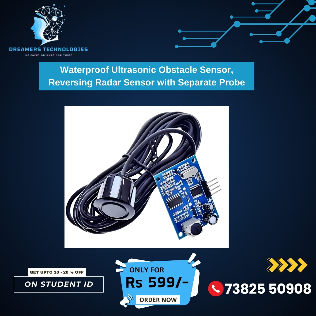 TechByDreamers's tweet image. Enhance Your Automation Projects with Smart Sensors!
Looking for precise obstacle detection? Get our IR Infrared Sensor (Rs. 340/-) & Ultrasonic Sensor (Rs. 599/-) for robotics, IoT, Arduino & more! Students get up to 20% OFF!
73825 50908
#ObstacleDetection #Automation #IoT