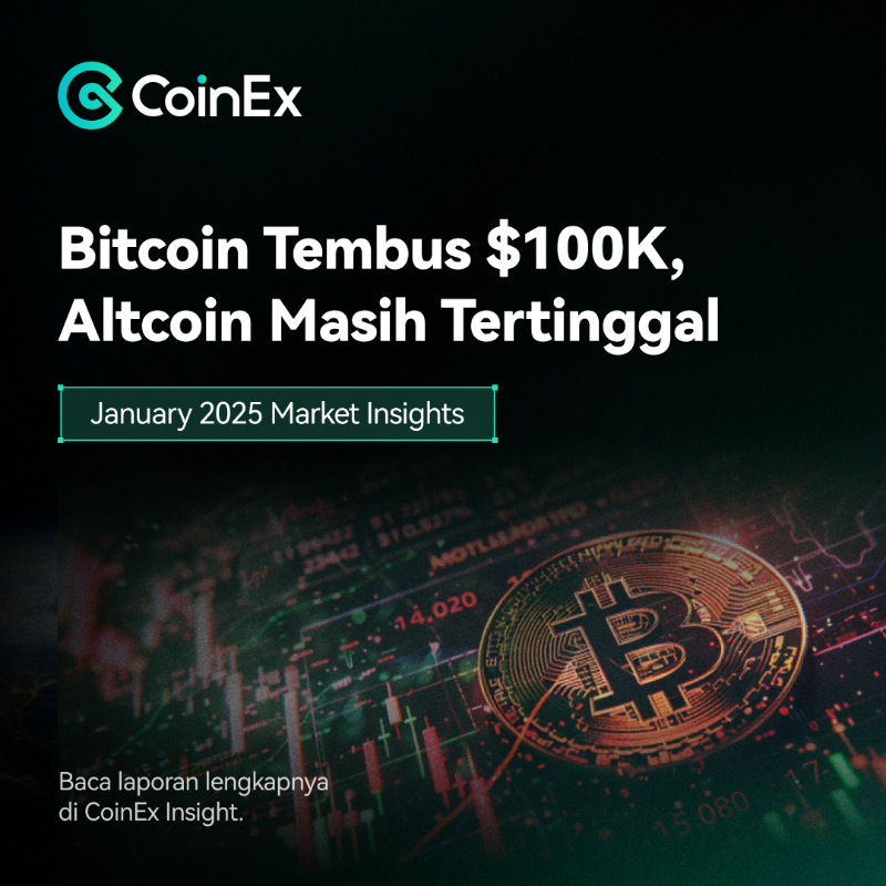 CoinExIndonesia's tweet photo. Januari 2025, #BTC menembus $102K di tengah euforia #memecoins politik! ⚠️

🔔 Intip outlook bulanan kami:
- Keputusan suku bunga The Fed
- Presale $300M dari World Liberty Finance
- Meningkatnya minat institusional

Baca selengkapnya ⤵️
