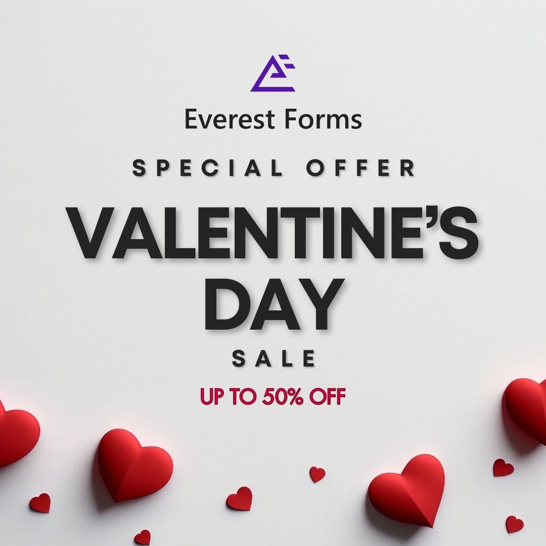 everestforms's tweet image. Forms That Connect – Valentine Sale! 💖
Just like love brings people together, Everest Forms helps you connect with your audience effortlessly!
Get up to 50% OFF this Valentine's & make your website forms more lovable. 💌
Offer till Feb 16
Get Now👉 everestforms.net