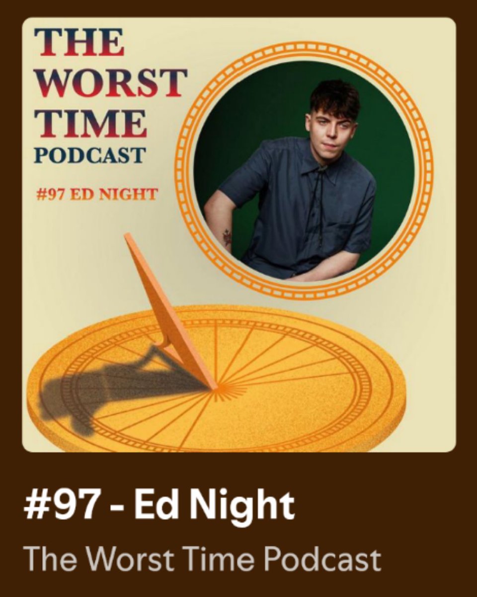Comedypodcastde's tweet image. Comedy Podcast of The Day

@TheWorstTimePod

Episode 97 - with guest @_ednight

Ed recounts an awkward corporate zoom gig with the west coast of the USA,the time he had a chicken costume head thrown at him and more
 #theWorstTimePodcast 
#ComedyPodcast

open.spotify.com/episode/30ojn3…