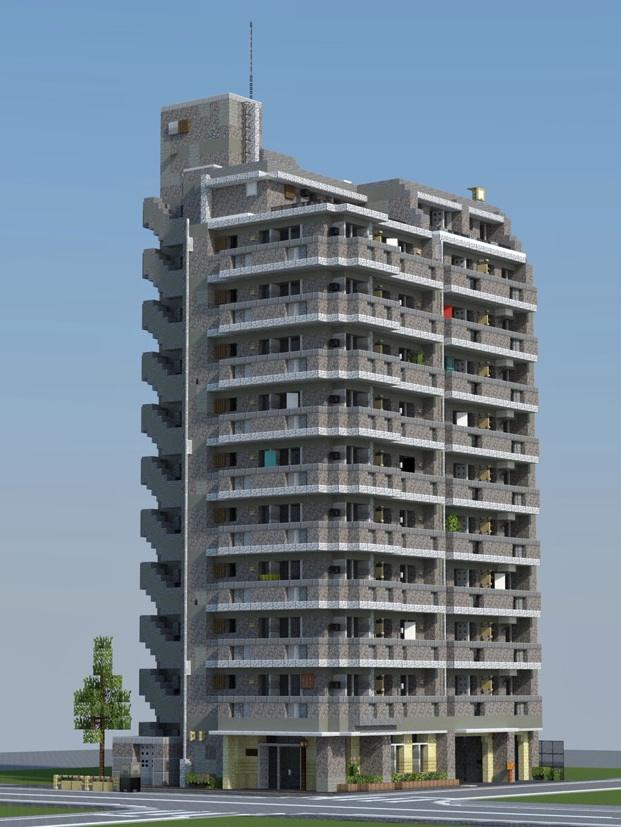 マンション
——-[丘雲市 No.674棟目]———-
#マイクラ建築 #Minecraft