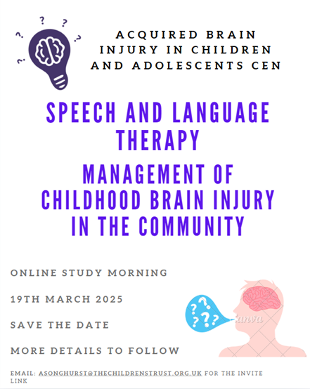 Rhiannon Halfpenny (@rhalfpennyslt) on Twitter photo ABICA STUDY MORNING: 19th March 2025. Save the date! Email asonghurst@thechildrenstrust.org.uk if you would like to be sent the meeting link. Please share with your networks - open to all working with children ABICA STUDY MORNING: 19th March 2025. Save the date! Email asonghurst@thechildrenstrust.org.uk if you would like to be sent the meeting link. Please share with your networks - open to all working with children