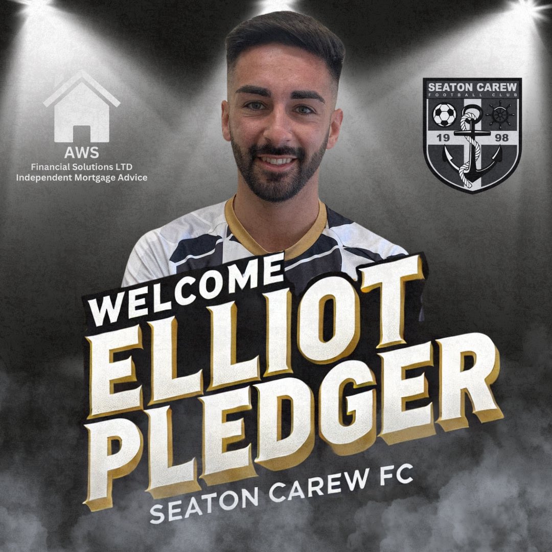 New Player Signing ✍️ - Elliot Pledger 
A fast creative tricky forward who also contributes goals. Elliot has previous experience with both Darlington town &amp; Wolviston FC.
Another massively valuable signing for the club! 
Welcome aboard Elliot 👏🏽 
sponsor AWS Financial Solutions