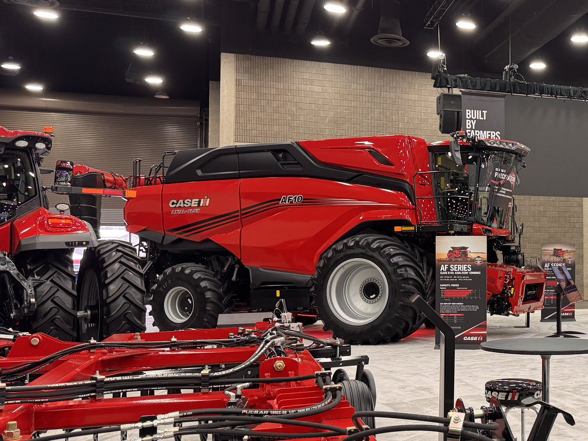 maxarmstrong's tweet photo. LOUISVILLE. Opening day for #NFMS2025. We look forward to seeing old friends. @Case_IH https://t.co/8cyB9lk6Ai