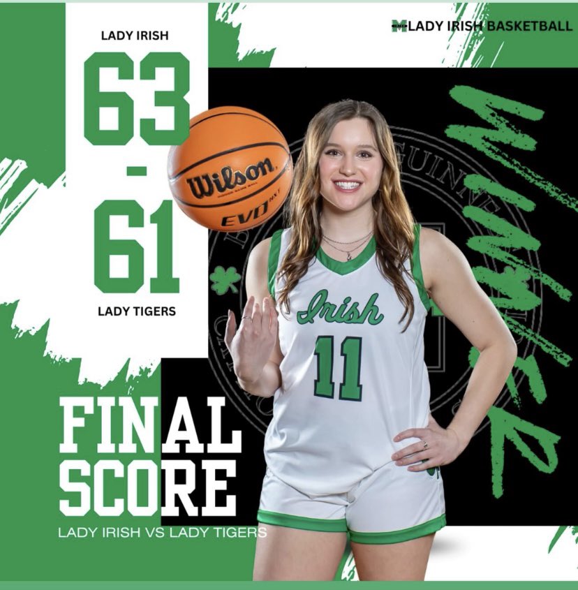 Big time win in OT for your Lady Irish last night! #TowardTheTop ☘️☘️☘️