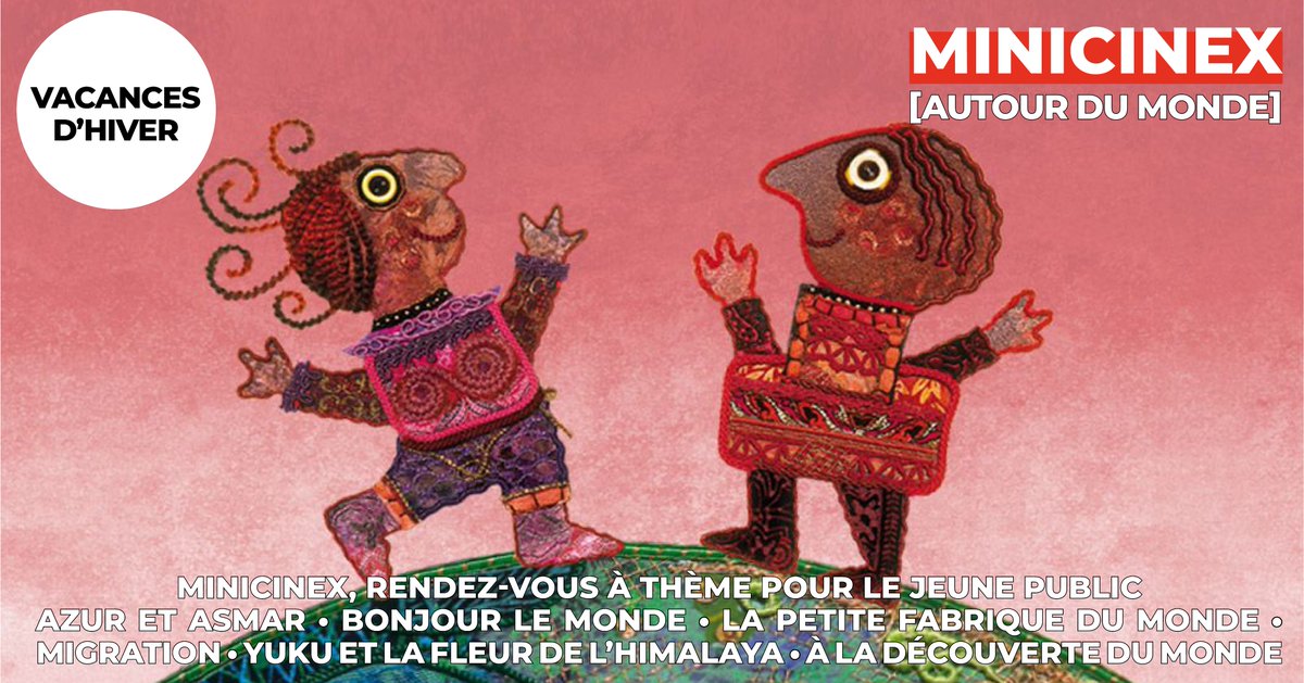 Cinéma ARVOR 🎬 (@cinema_arvor) on Twitter photo 👦👧🏼Du mercredi 12 au dimanche 23 février le #CinéArvor présente "Minicinex", un rendez-vous pour le jeune public de 3 ans à 6 ans et +
🔸Les films : urlz.fr/u2Fa
#Rennes <a href="/DAR/">dar</a> <a href="/JouclaServane/">servane joucla</a> <a href="/RennesAuFeminin/">Rennes au Féminin</a>
<a href="/DrMoreau10/">DrMoreau</a> <a href="/stphn035/">🎬 Stéphanie</a> <a href="/EmA2ReN/">Si Happy Pouvait Parler</a> 👦👧🏼Du mercredi 12 au dimanche 23 février le #CinéArvor présente "Minicinex", un rendez-vous pour le jeune public de 3 ans à 6 ans et +
🔸Les films : urlz.fr/u2Fa
#Rennes <a href="/DAR/">dar</a> <a href="/JouclaServane/">servane joucla</a> <a href="/RennesAuFeminin/">Rennes au Féminin</a>
<a href="/DrMoreau10/">DrMoreau</a> <a href="/stphn035/">🎬 Stéphanie</a> <a href="/EmA2ReN/">Si Happy Pouvait Parler</a>