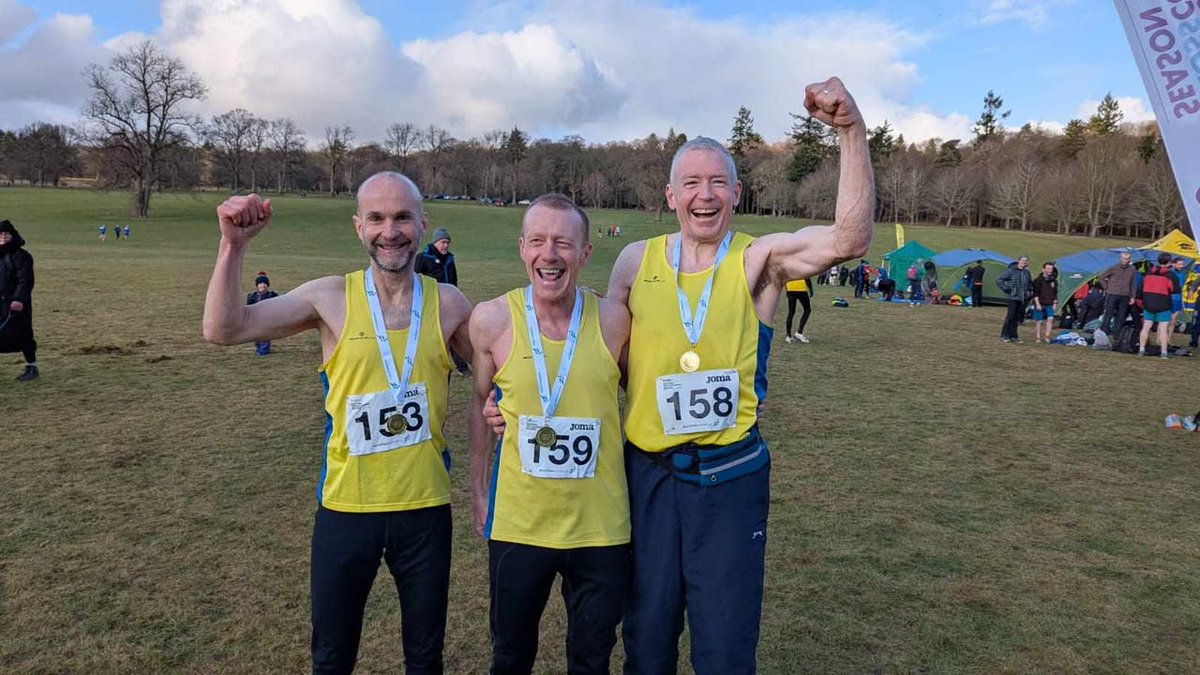 scottishathletics (@scotathletics) on Twitter photo Never too late 💪
Great to see Don Shaw & Gerard Taylor of <a href="/Central_AC/">Central Athletic Club</a> pick up their 1st National medals at our Masters XC Champs 🥇
Don has been running for 41 years while Gerard joined the club 2 years ago
They picked up M50 team gold alongside Scott Brember 👏
#LindsaysXC Never too late 💪
Great to see Don Shaw & Gerard Taylor of <a href="/Central_AC/">Central Athletic Club</a> pick up their 1st National medals at our Masters XC Champs 🥇
Don has been running for 41 years while Gerard joined the club 2 years ago
They picked up M50 team gold alongside Scott Brember 👏
#LindsaysXC