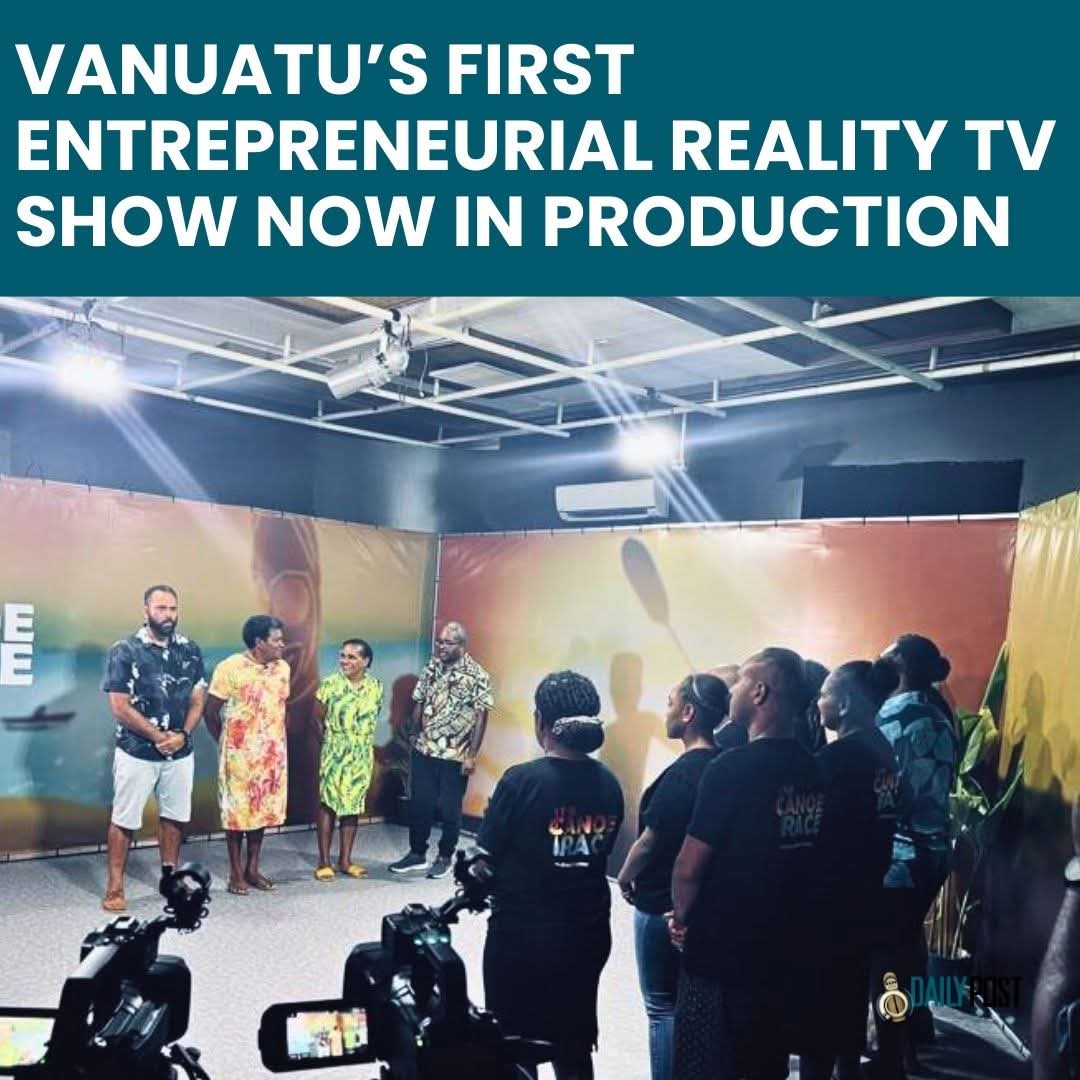 matakambu's tweet image. We are excited to be part of this historic production.🎬🛶🎥The Canoe Race Season 1 goes on air at the end of February.🚨 Find out who will be Vanuatu's next top Entrepreneur!🇻🇺🌴 

Info/Photo Source: Vanuatu Daily Post

#matakambu  #thecanoerace #vlab #vbtc