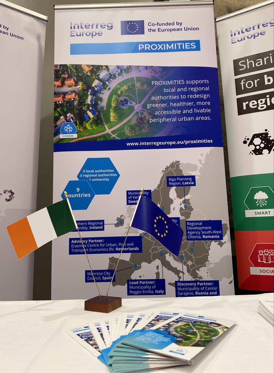 PROXIMITIES Project (@proximities_ie) on Twitter photo 🚀 Delighted to have <a href="/SouthernAssembl/">Southern Regional Assembly</a> showcase #PROXIMITIES at the Association of Irish Regions Training Seminar 2025 last week!
Engaging with 270+ delegates on regional development, governance & sustainability!
#EuropeCooperates #EUinmyRegion #InterregEurope #RegCong25 🚀 Delighted to have <a href="/SouthernAssembl/">Southern Regional Assembly</a> showcase #PROXIMITIES at the Association of Irish Regions Training Seminar 2025 last week!
Engaging with 270+ delegates on regional development, governance & sustainability!
#EuropeCooperates #EUinmyRegion #InterregEurope #RegCong25