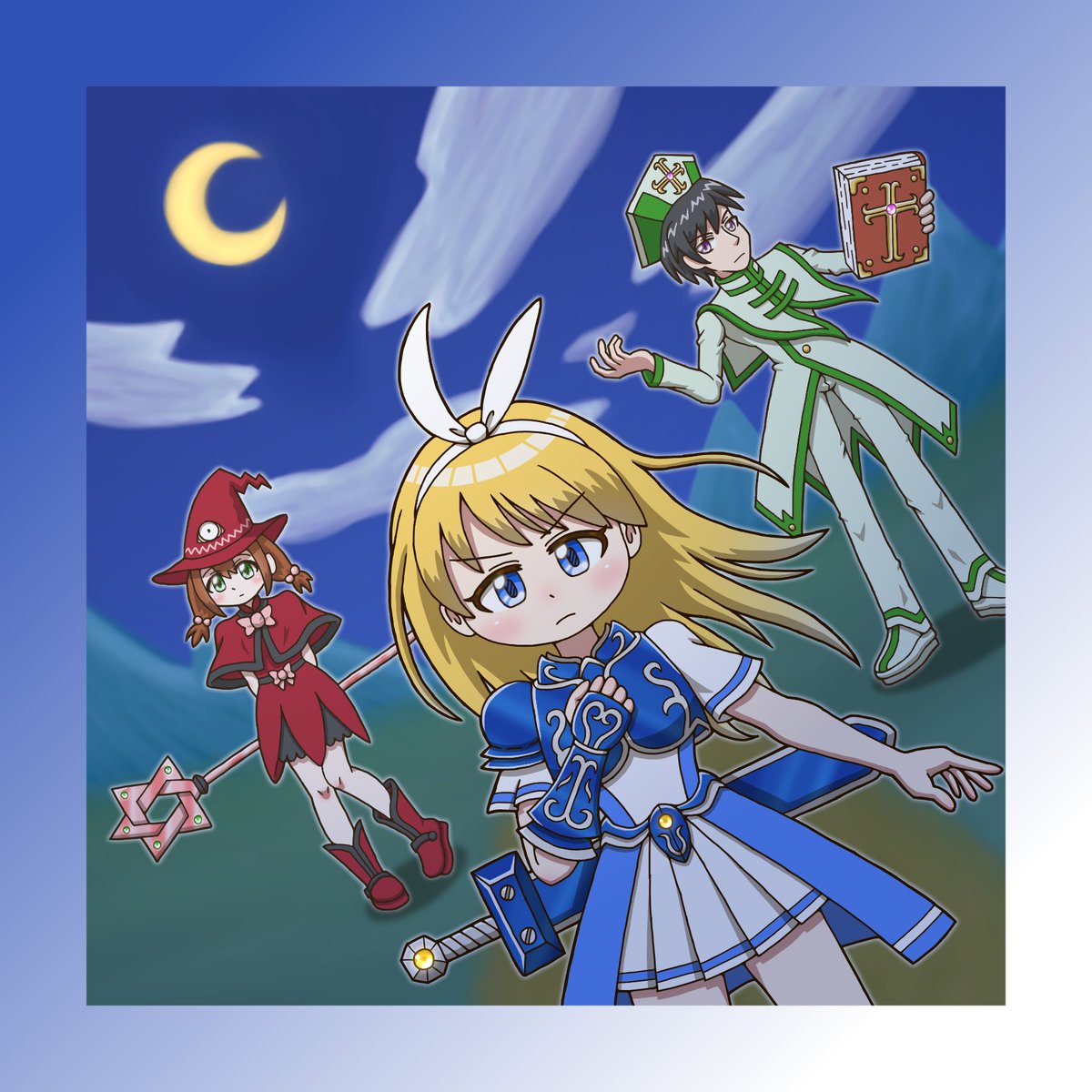 chabo_2645's tweet image. 【お知らせ】
なんと、この度リリースされた配信限定楽曲「Adventure」(ほしうさ様)のジャケットイラストを描かせていただきました!
下のリンクから各種音楽配信サービスでの試聴やダウンロードができますので、皆様の応援・拡散よろしくお願いします!
big-up.style/qB6Pt433ao