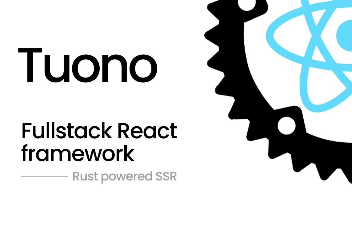 madewith_react's tweet image. Tuono is a full-stack web framework for building apps #madewithreactjs & Rust, focusing on usability & performance ๐ฆ๏ธโ๏ธ - madewithreactjs.com/tuono