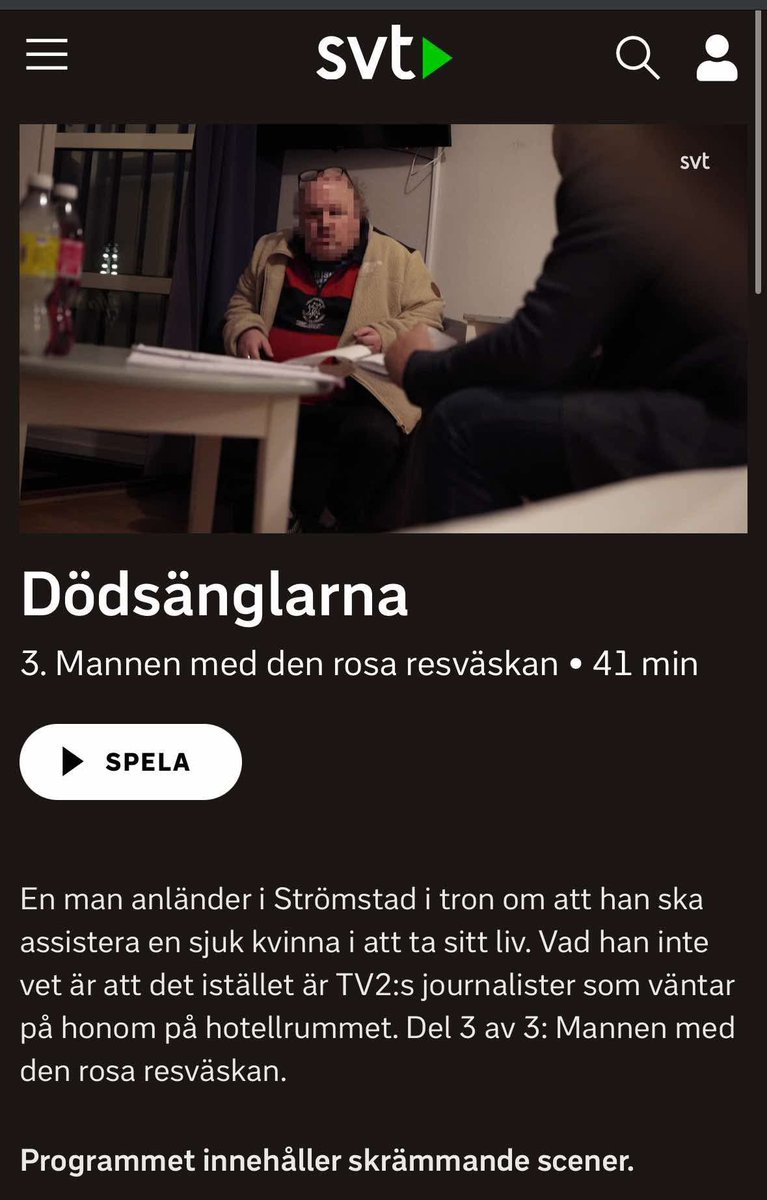 «Dødsenglene» skal vises i Sverige. <a href="/svt/">SVT</a>