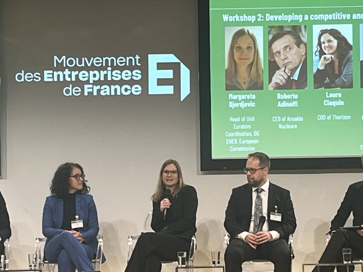 JB_Baroni's tweet image. The #CleanIndustrialDeal will focus on decreasing energy prices.  @EU_Commission @UEFrance has reaffirmed its commitment to #technologicalneutrality Several R&amp;amp;D and training programs underway. Also work on fusion demonstrators, PPP schemes. Margareta Djordjevic, @Euratom_supply