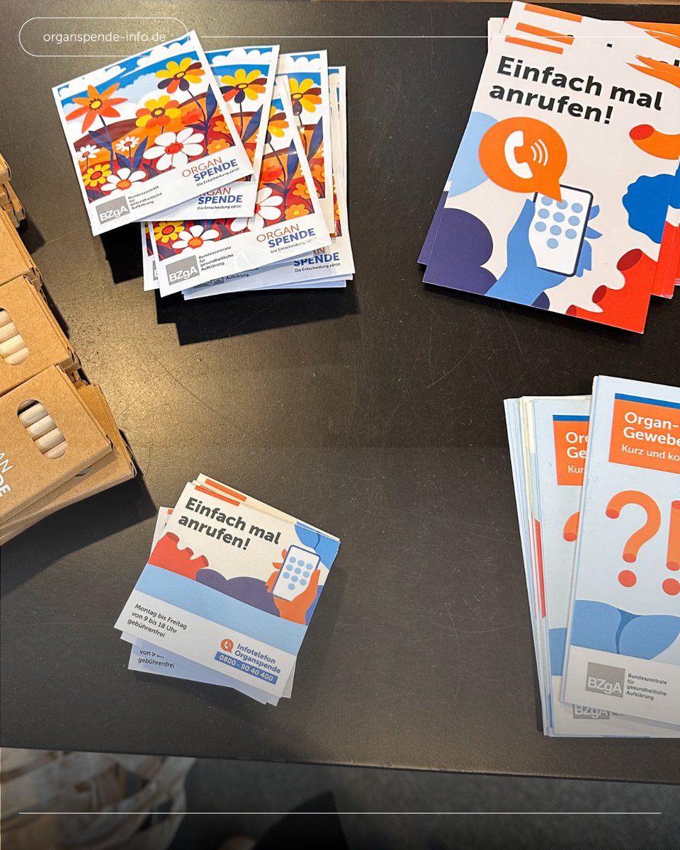 Infos zur Organ- und Gewebespende? Wir haben auf der didacta das passende Material für Euch!
An unserem Stand (Halle 3/Stand 3C75) erhaltet Ihr kostenfreie Lehr- und Infomaterialien zum Thema. Oder direkt online unter: organspende-info.de/shop/#c4578
Kommt vorbei &amp; informiert Euch!