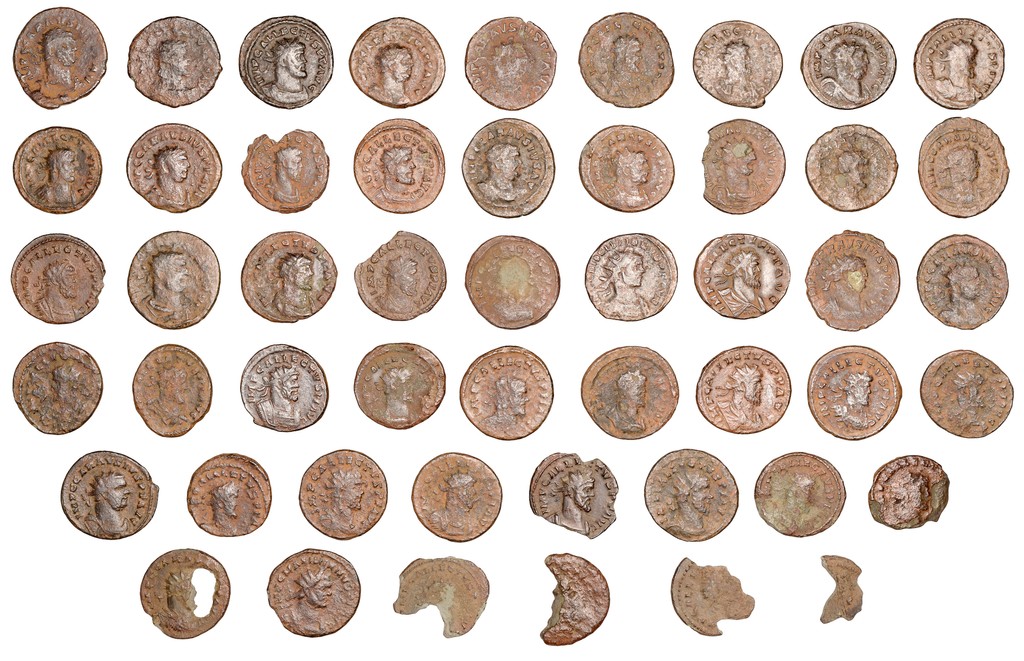 The coins are being sold in one lot at Noonans Mayfair on Tuesday, February 18, 2025. They are expected to fetch £1,200-1,500. 

See link to the catalogue noonans.co.uk/auctions/calen…

#romancoins #metaldetecting #detectoristfind #sapcote #leicestershire #coin #romanemperor