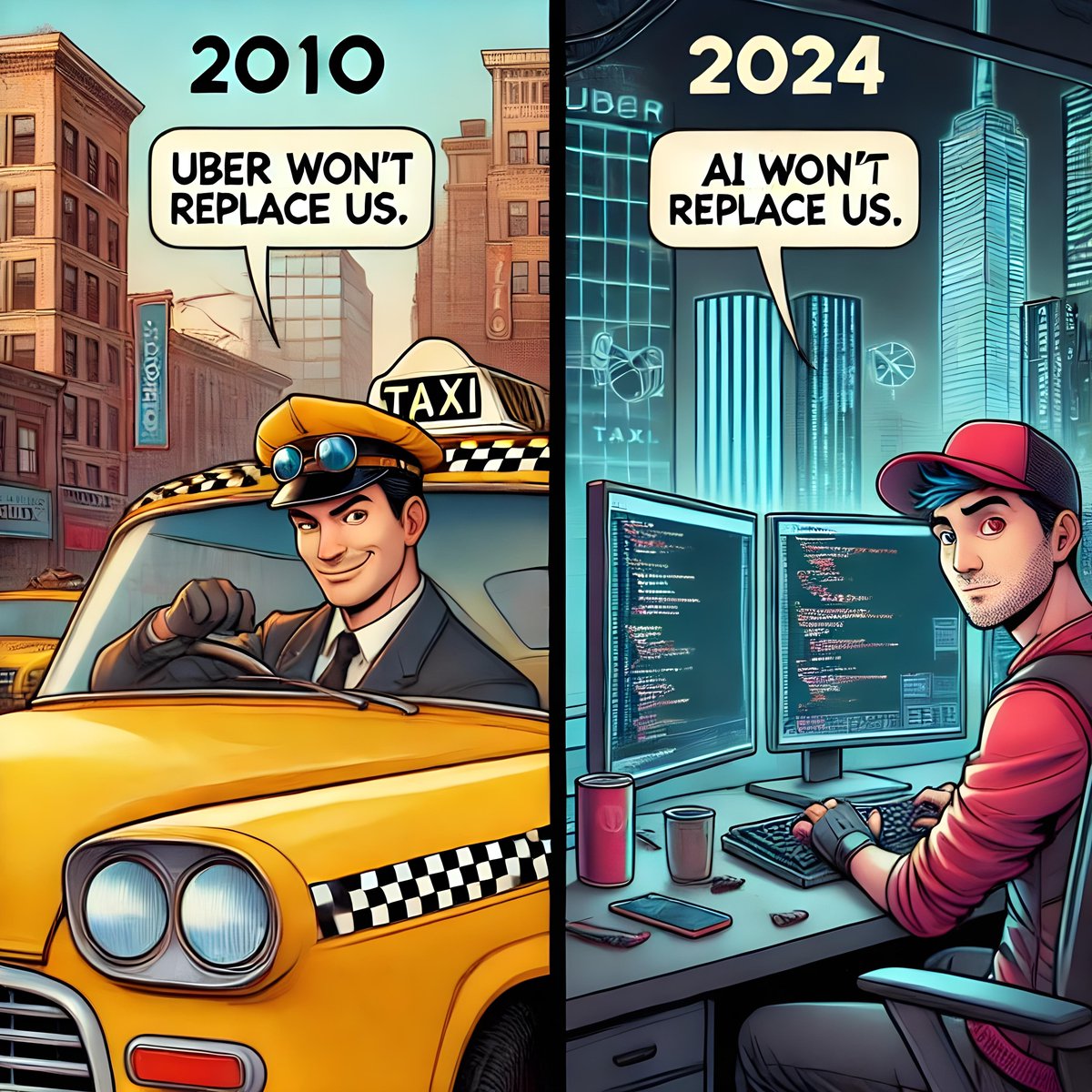 mhdfaran's tweet image. Web developers say AI won’t replace them

That’s exactly what taxi drivers said about Uber

AI can now design, animate, and optimize websites (No coding needed)

See it in action before it’s too late: