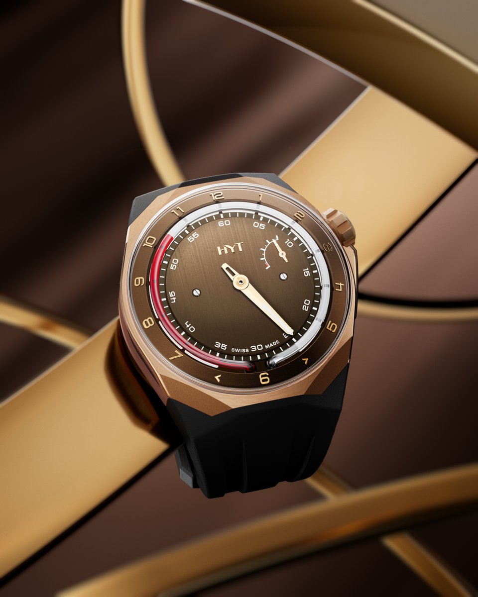 The T1 Millésime Edition in chocolate brings HYT’s groundbreaking fluidic time display together with a 5N gold case. Precision engineering meets timeless elegance, available only for a limited time.