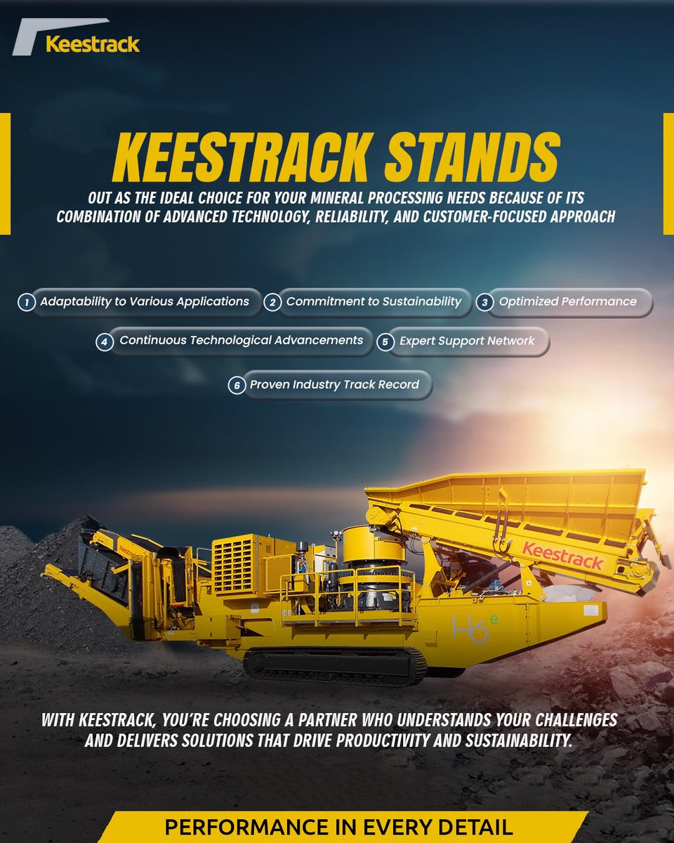 KeestrackIndia's tweet image. Smart solutions. Strong performance. 
Keestrack—built for your success! ⚙️🚜 

#builtforperformance #keestrack #innovationatwork #heavymachinery #sustainablesolutions #advancedtechnology #BBBB25 #INDvsENG #SuperBowl #GHLimite6 #Sanremo #MAFS
